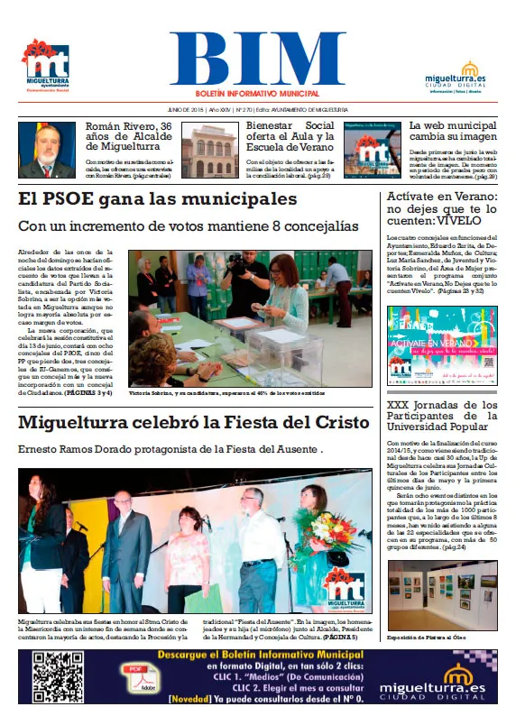 imagen portada del BIM de junio de 2015