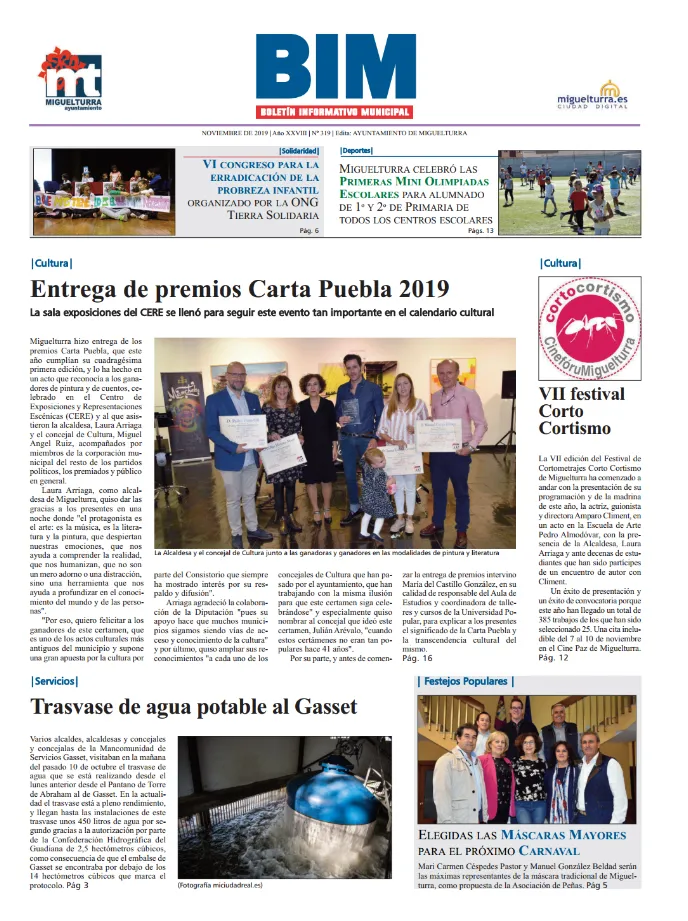imagen del Boletín Informativo Municipal de noviembre de 2019