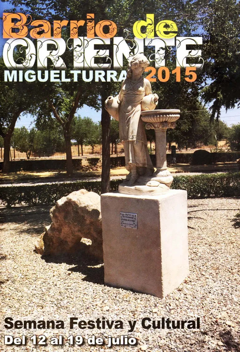 imagen de la portada de las Fiestas del Barrio de Oriente de Miguelturra 2015