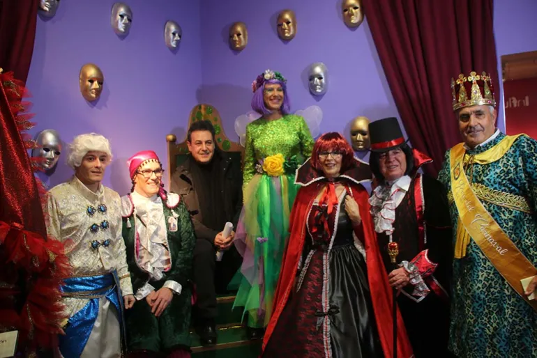 imagen de las personalidades más representativas del Carnaval 2017 en el MOMO