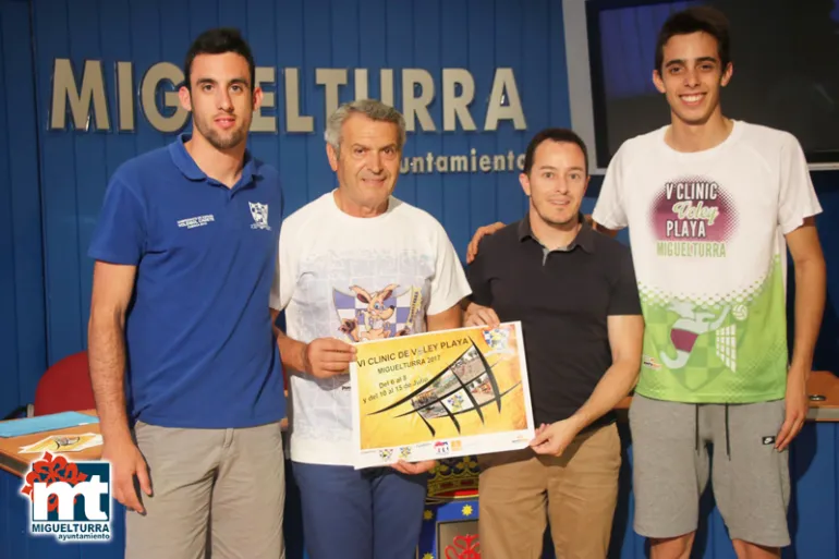 imagen presentación del clinic de vóley playa 2017 Miguelturra