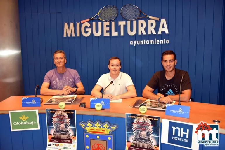 imagen de la presentación del Open de Tenis en Tierra Batida Miguelturra 2019