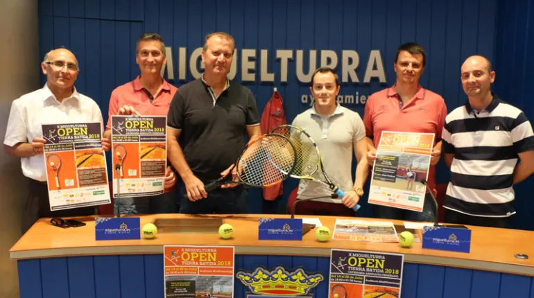 imagen presentación de la décima edición del Torneo de Tenis en Tierra Batida de Miguelturra
