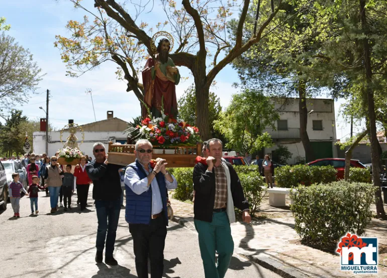 imagen de la procesión de San Marcos 2018 en la pedanía miguelturreña de Peralvillo