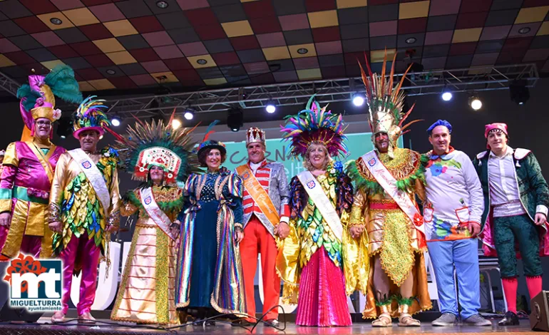 imagen durante la proclamación de las Máscaras Mayores del Carnaval de Miguelturra 2020