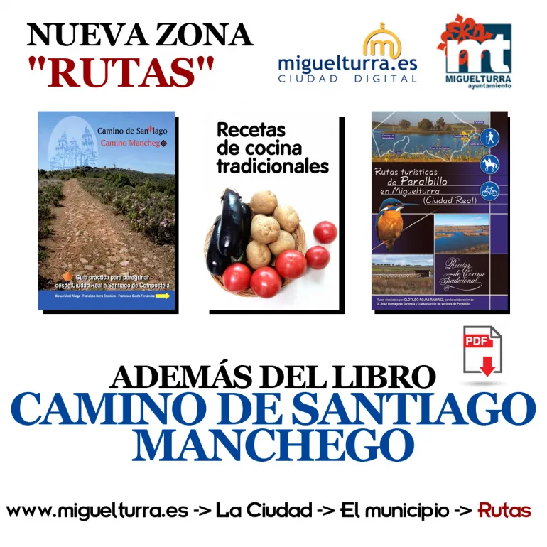imagen publicidad nueva zona Rutas en el portal web del Ayuntamiento de Miguelturra,  noviembre 2018