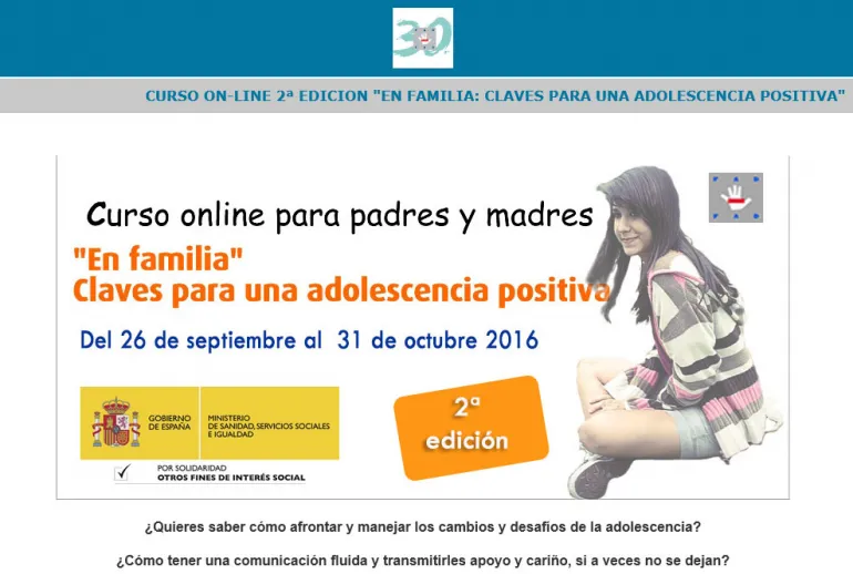 imagen del cartel del curso de FAD, septiembre 2016