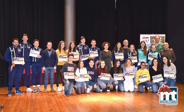 imagen del evento de reconocimiento a los éxitos deportivos, enero 2020