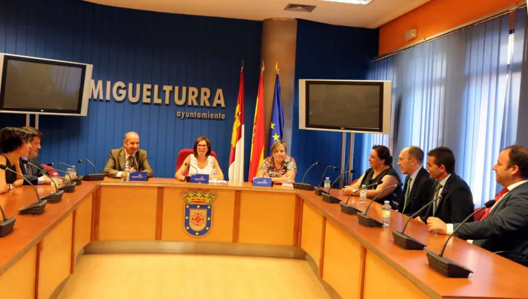 Imagen de la reunión mantenida.