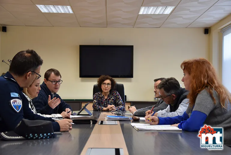 imagen de la reunión desarrollada el jueves 19 de diciembre sobre el aviso de emergencia por fuertes rachas de viento