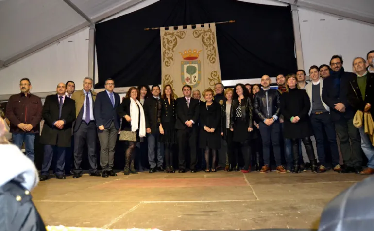 imagen de autoridades y representantes de municipios del Campo de Calatrava, marzo 2018, imagen Gabinete Prensa Multimedia