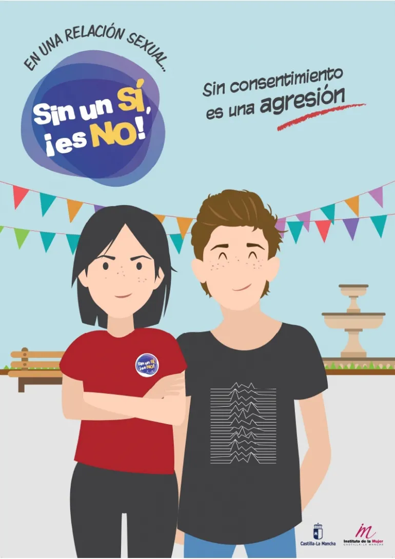 imagen cartel campaña prevención de violaciones en citas, agosto 2016