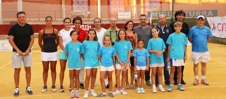 imagen de Victoria Sobrino en el torneo de tenis de agosto de 2015