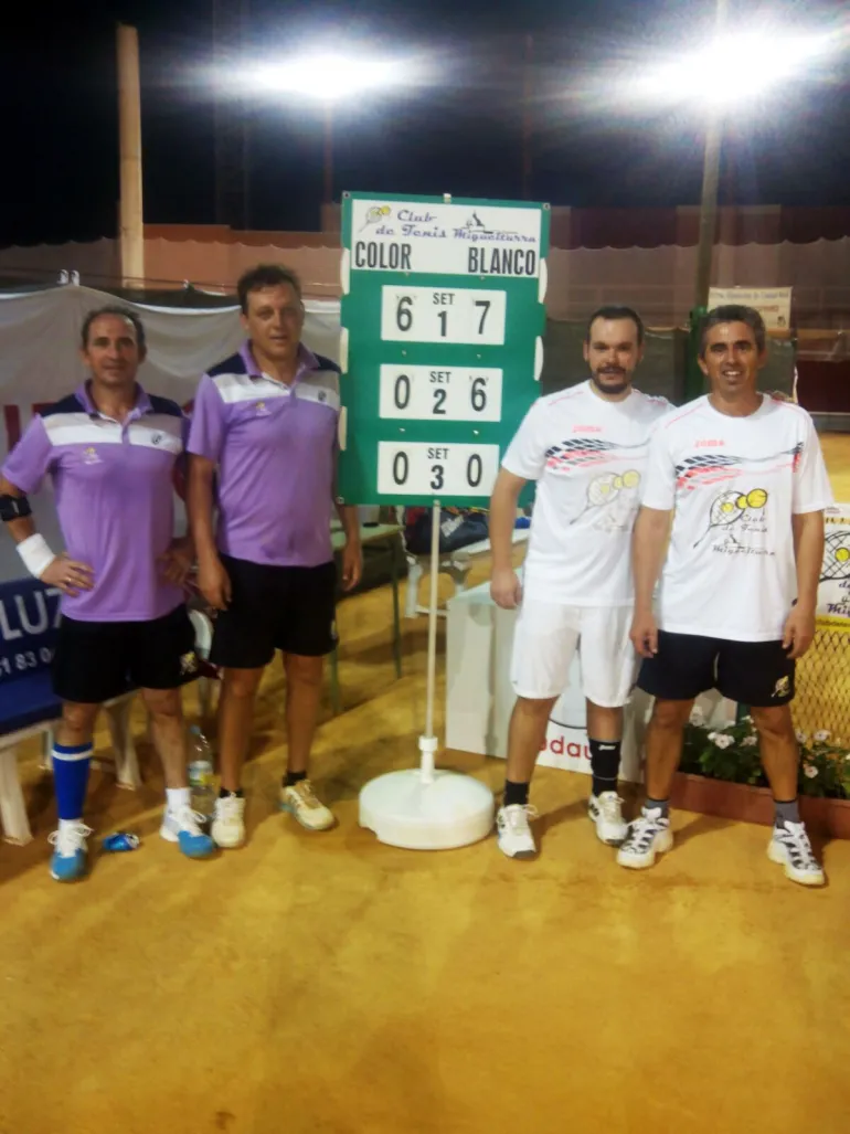 imagen tras uno de los partidos de tenis, 20 de agosto de 2015