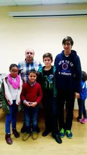 imagen de participantes en el torneo de ajedrez, diciembre 2016