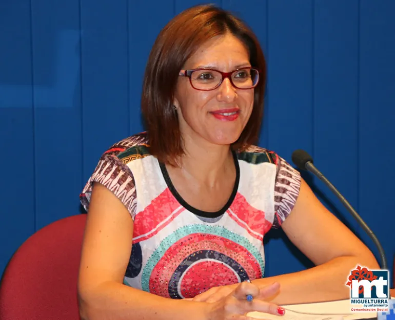 imagen de la alcaldesa Victoria Sobrino García, 18 de agosto de 2015