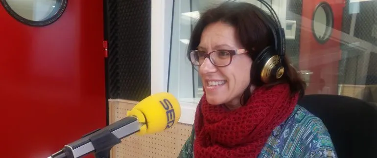 imagen de Victoria Sobrino en la Cadena Ser, enero de 2016