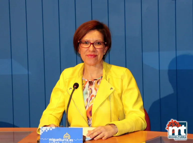 imagen de la rueda de prensa de Victoria Sobrino, mayo 2018
