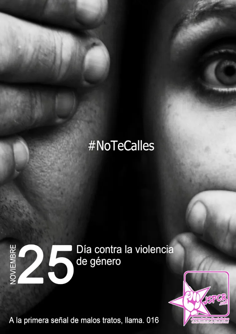 imagen del cartel contra la violencia de género, 24 noviembre 2017