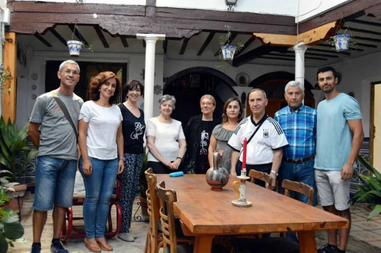 imagen de personas participantes en la visita a la Casa de Don Pedro León de Miguelturra, 2018
