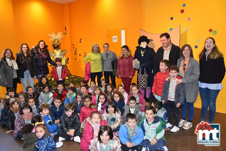 imagen visita de alumnado de colegios al Museo del Carnaval de Miguelturra, 27 de febrero de 2020