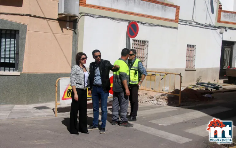 imagen institucional a las obras del Barrio de Oriente, marzo 2017