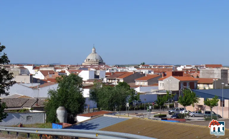 imagen de vistas de Miguelturra desde el puente de San Isidro, septiembre 2018