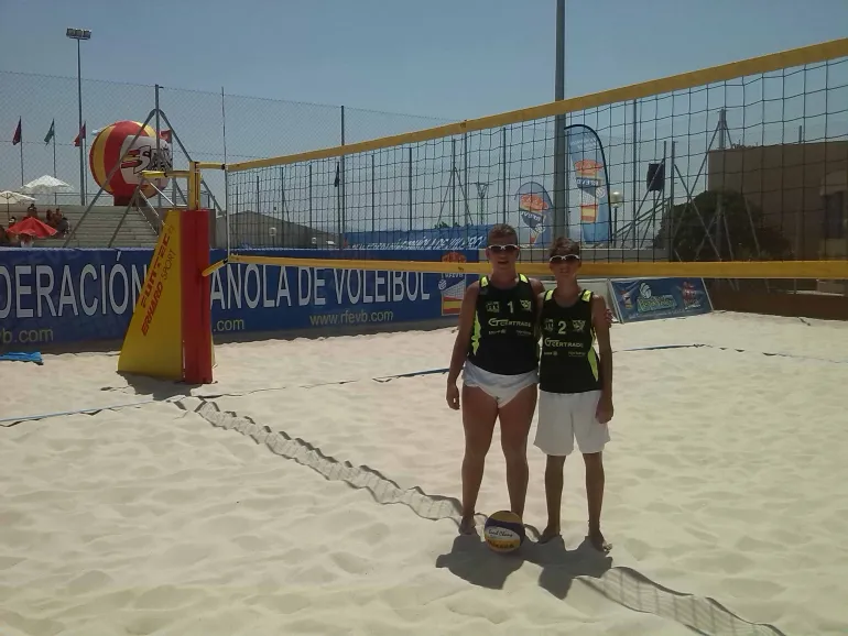 ImagenÁlex Fernández y Josema Sánchez en el Campeonato de España sub-19