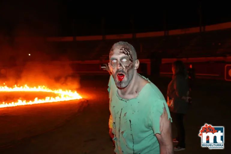 imagen de joven customizado cual zombie en la Survival de Miguelturra 2018