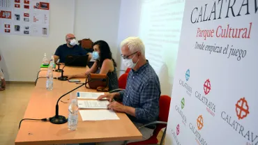 imagen reunión Junta Directiva AD Campo Calatrava, julio 2020, fuente imagen Gabinete Prensa Multimedia