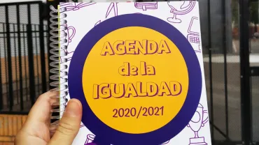 imagen de la agenda entregada en los centros educativos elaborada por el Centro de la Mujer, septiembre 2020