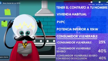 imagen captura pantalla de uno de los vídeos explicativos del bono energético