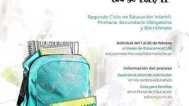 imagen oficial proceso admisión curso 2021-2022 en Castilla-La Mancha