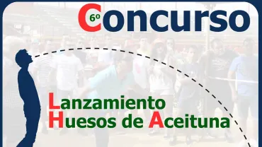 evento imagen cartel concurso lanzamiento huesos aceituna Ferias 2018 Miguelturra, diseño cartel portal web y centro de internet