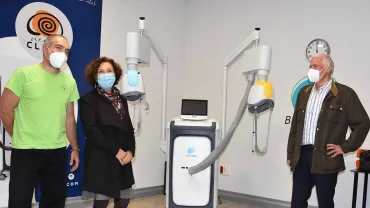 imagen de la visita institucional a la clínica, noviembre de 2020