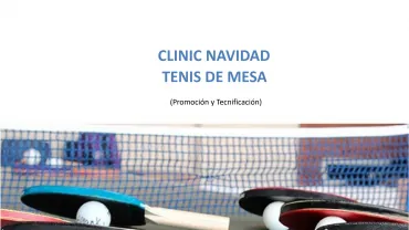evento imagen Clinic Tenis Mesa Navidad 2020 