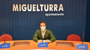 imagen del concejal Diego Rodríguez durante la rueda de prensa, 15 de octubre de 2020