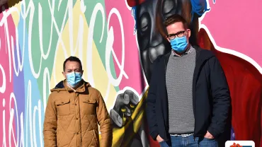 imagen de Diego Rodríguez y Raúl Domínguez, de izquierda a derecha, febrero de 2021