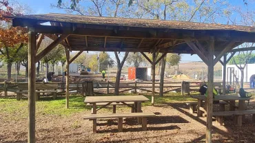 imagen de las obras que se están acometiendo en Peralvillo, parking de autocaravanas, noviembre 2020, fuente imagen David Muñoz