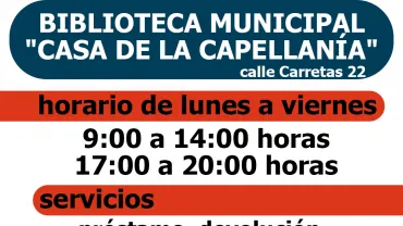 imagen alusiva a la Biblioteca Municipal de Miguelturra, febrero 2021