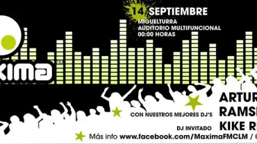 imagen banner concierto Máxima Radio Dance, 2013