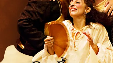 imagen cartel obra el Rey Perico y la dama tuerta