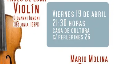 imagen cartel concierto música clásica, abril 2013