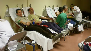 imagen de donación de sangre en el CentroJoven