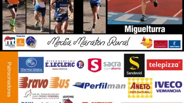 imagen del cartel anunciador de la Media Maratón Villa Miguelturra   2017
