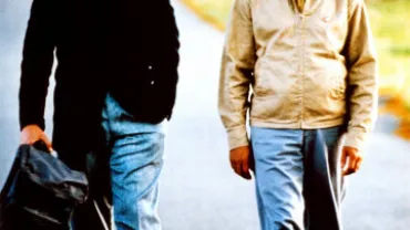 imagen de la película Rain Man, Hoffman y Cruise
