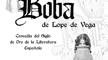 imagen cartel de la obra de teatro la dama boba