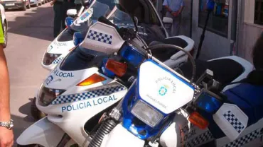imagen de motocicletas de la Policía Local, 2013