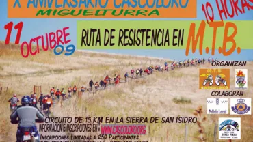 imagen del cartel ruta resistencia Cascoloko 2009