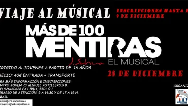 imagen cartel para asistir a más de 100 mentiras